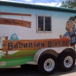 Bavarian Bistro trailer back side Bavarian Bistro Trailer