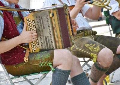 Lederhosen on a Bavarian musician