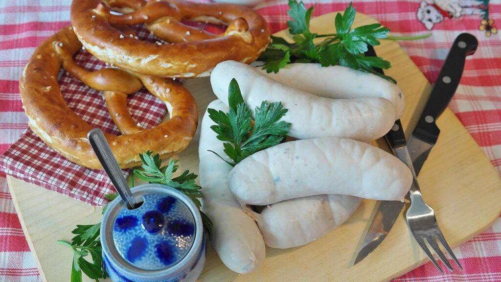 sausages mustard